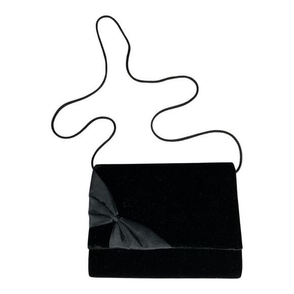 Vintage Partners Mervyns Womens Black Satin Lined Suede Shoulder Bag/Purse OS - Picture 3 of 10